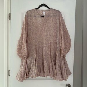 Olivaceous Lavender Floral Tunic